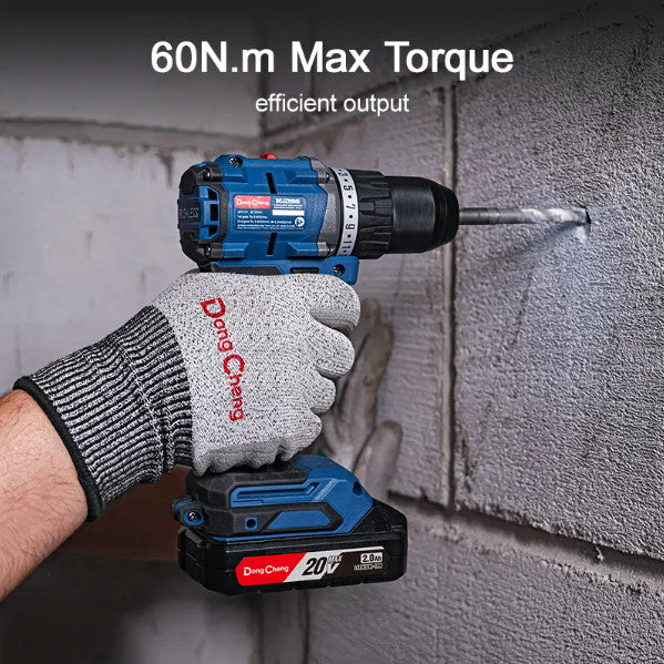 DongCheng 充電式起子衝擊電鑽(無刷)(鋰20V)DCJZ2060i(TYPE ADM)