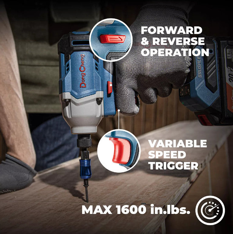 DongCheng 充電式無刷衝擊起子(鋰20V)DCPL03-14