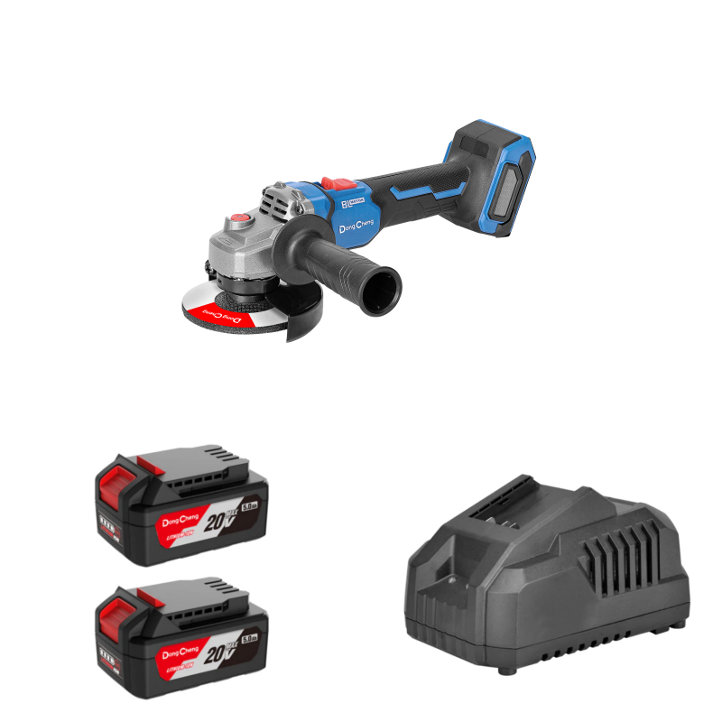 DongCheng 充電式角向磨光機(無刷)(鋰20V)(5.0Ahx2+4A充) DCSM08-100(TYPE FK)